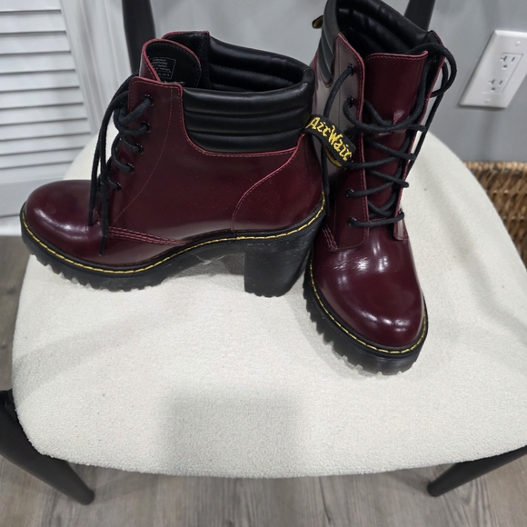 Dr. Martens Shoes - Dr. Martens Women's Burgundy Boots